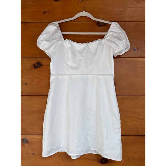 Lulu's White Mini Dress - Picture 3 of 11